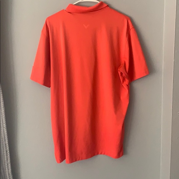 Callaway red orange polo Med small stains - Picture 5 of 5